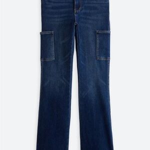 Dark Blue Cargo Jeans